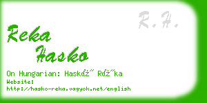 reka hasko business card